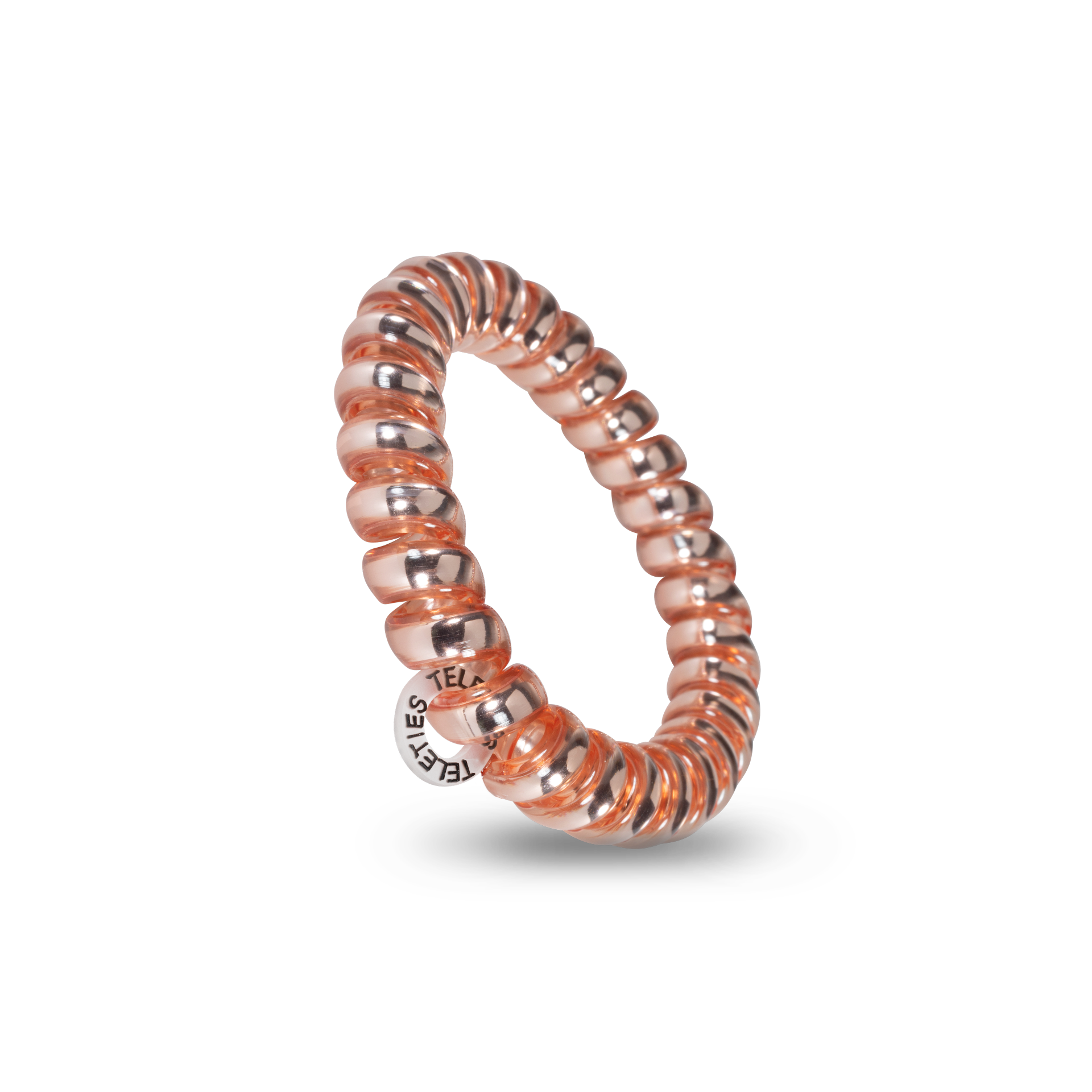 TELETIES - Vente Élastique à cheveux - Bobines à cheveux en spirale | Grandes | Élastiques à cheveux roses millénaires1