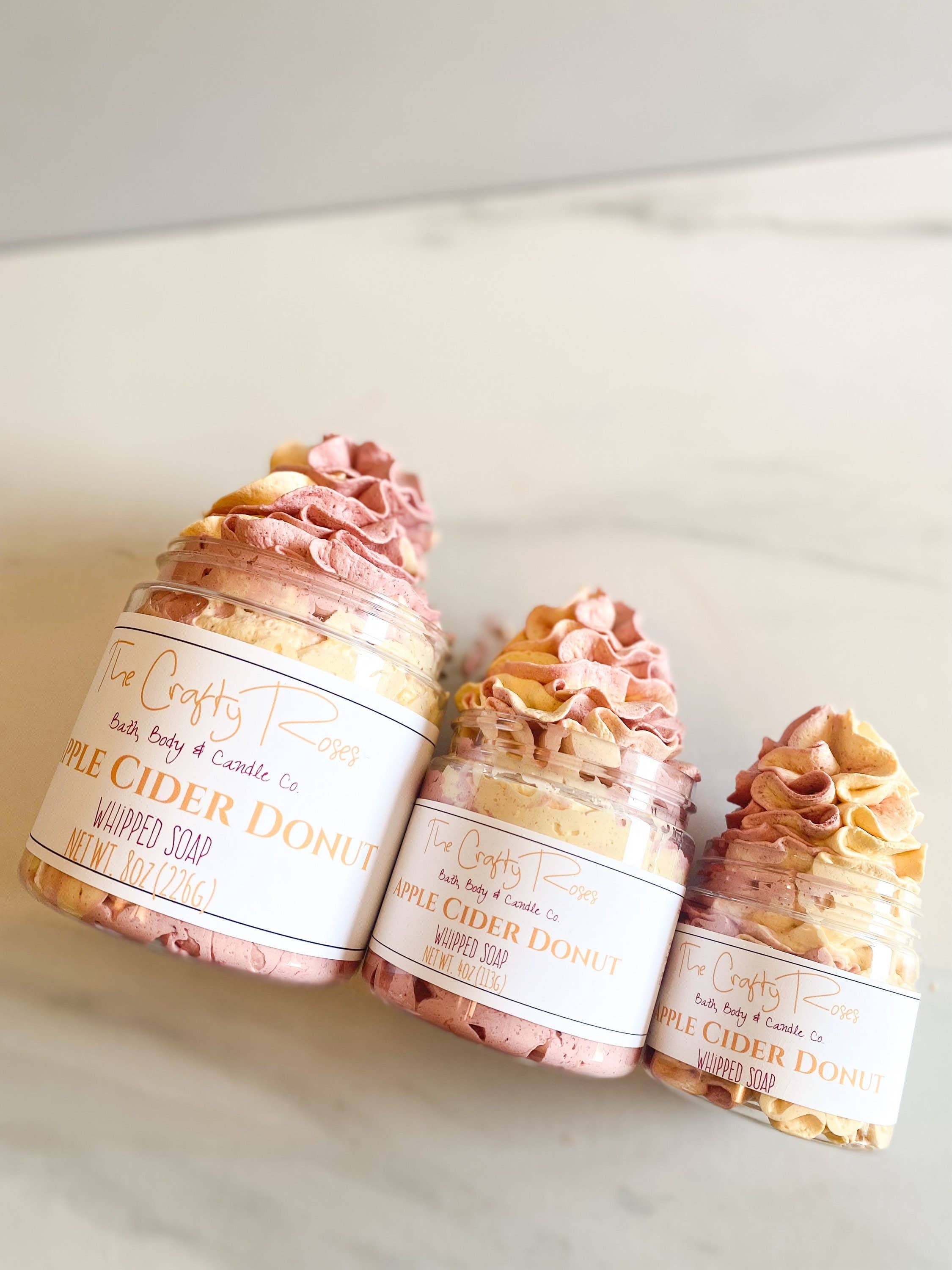 The Crafty Roses – Engroshandel Pisket sæbe – Ny! Skummet sæbe med æblecider og donuts2