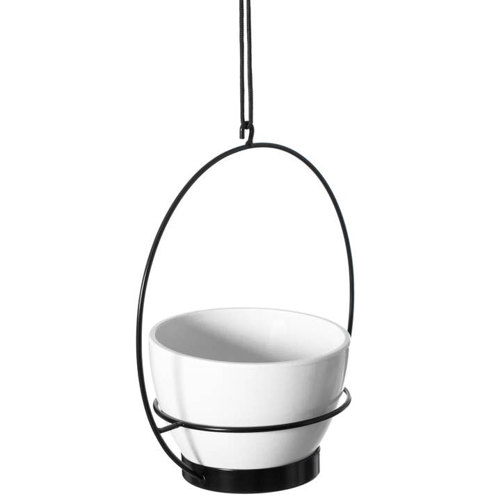 Quickway Imports - Wholesale Hanging Planter - Decorative Metal Hanging Planter with Tree Pots for Flowers