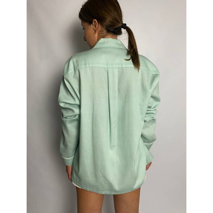 Clã - Wholesale Button Down Shirt - Women's - Green shirts - 100% cotton - Homewear3