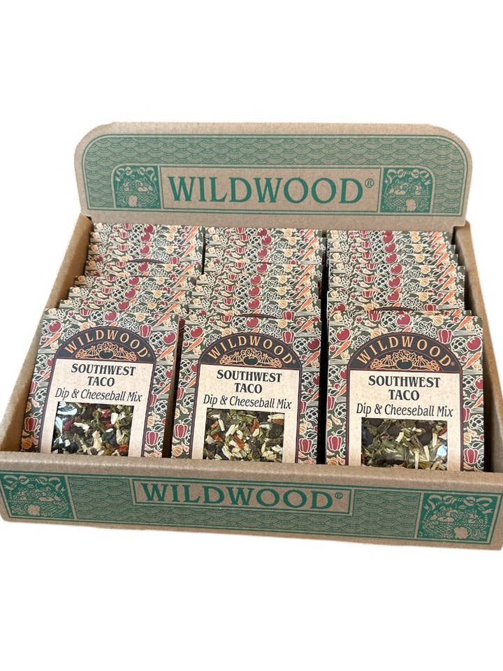 Southwest Taco Dip Mix Case for wholesale by Wildwood Specialty Foods