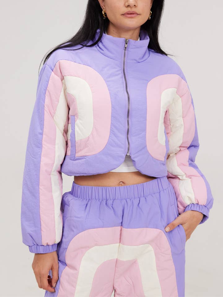 Poppin Puffer Cropped Jacket for wholesale by SAMII RYAN