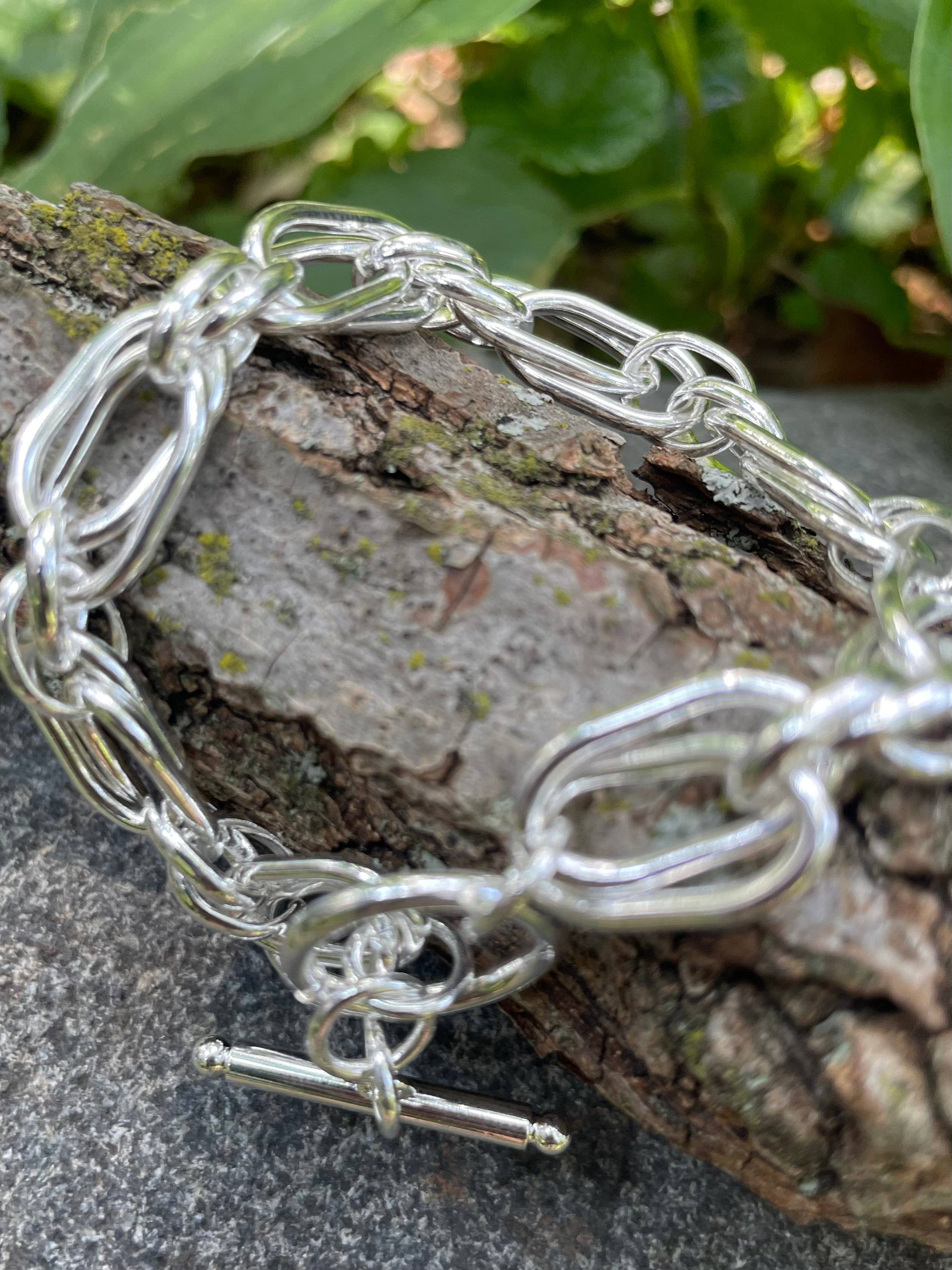 Bohemian Grace - Grace & Grit - Wholesale Link & Chain Bracelet - Silver Creek Sterling Link Bracelet.1