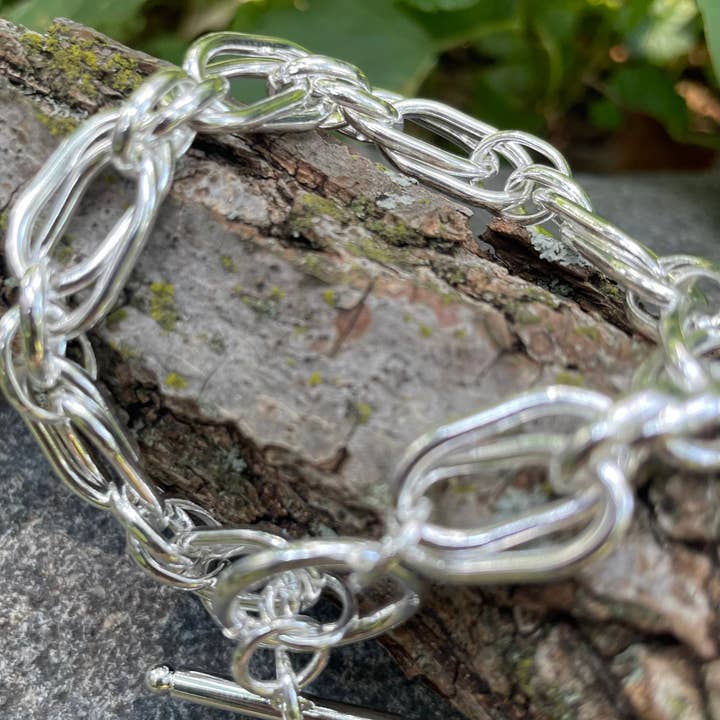 Bohemian Grace - Grace & Grit - Wholesale Link & Chain Bracelet - Silver Creek Sterling Link Bracelet.1