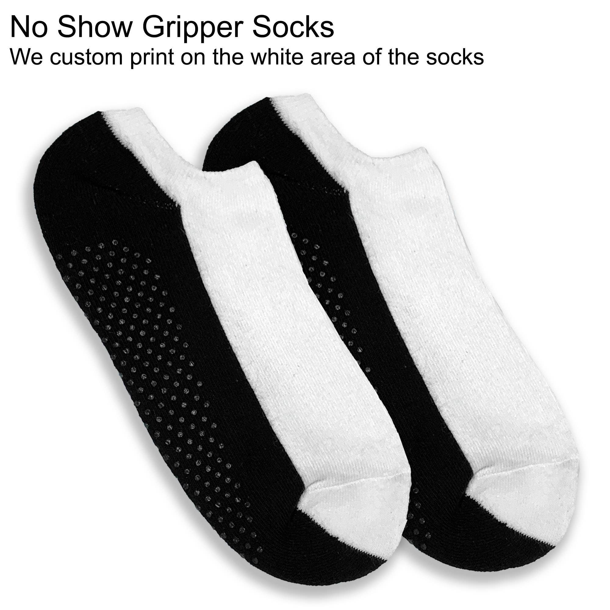 Sockprints - Wholesale Socks - Unisex - Design Your Own Gripper No Show Socks2