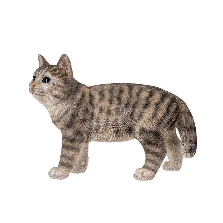 Pacific Trading - Venta al por mayor Figura decorativa - 15431 Gato Tabby Gris C/4
