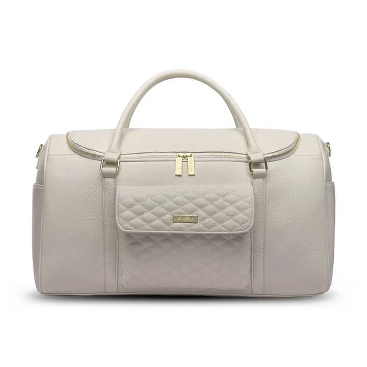 Weekender Travel Bag | Pearl White for wholesale by Luli Bebe