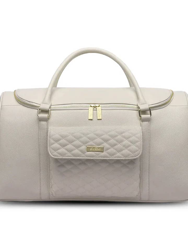 Weekender Travel Bag | Pearl White for wholesale by Luli Bebe