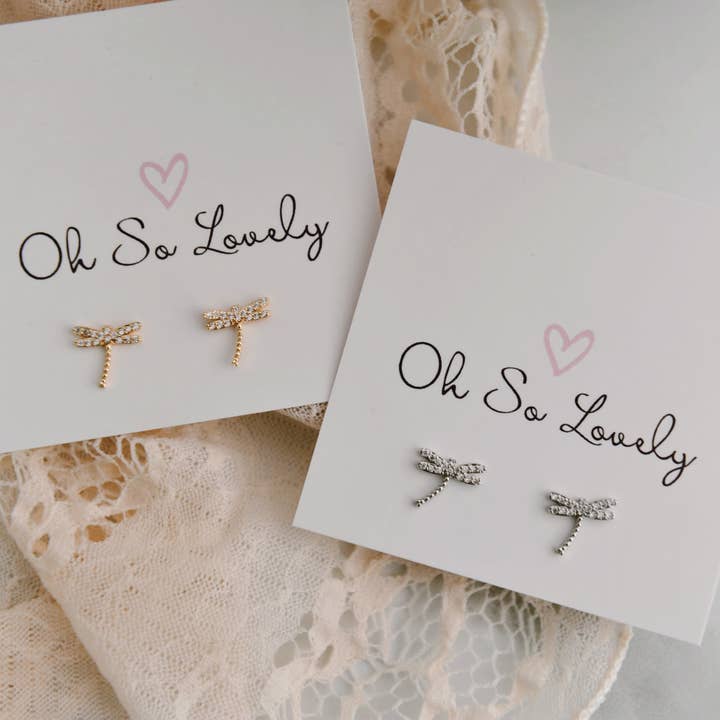 DRAGONFLY, Stud Earrings for wholesale by Oh So Lovely