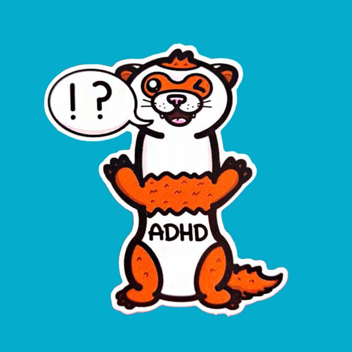 Innabox Ltd - Wholesale Sticker - Attention Deferret Hyperactivity Disorder Sticker - ADHD