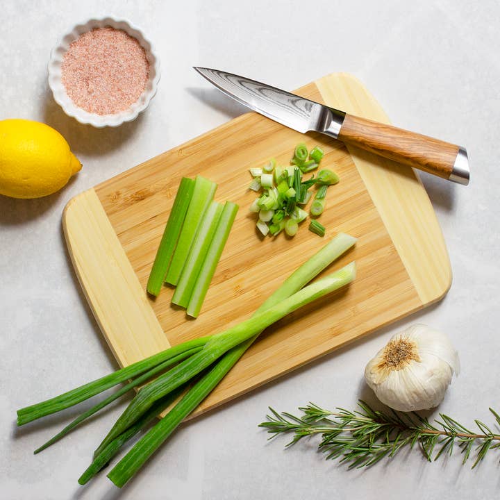 "Hana" Bamboo Cutting Board, 10" x 7-1/8" for wholesale by Totally Bamboo