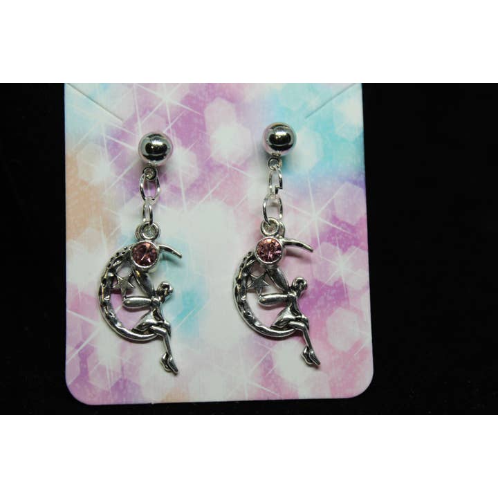 Witchcrafted in MI – Engroshandel Hængeøreringe og creoløreringe – Pink fe Witch Witchy smykker2