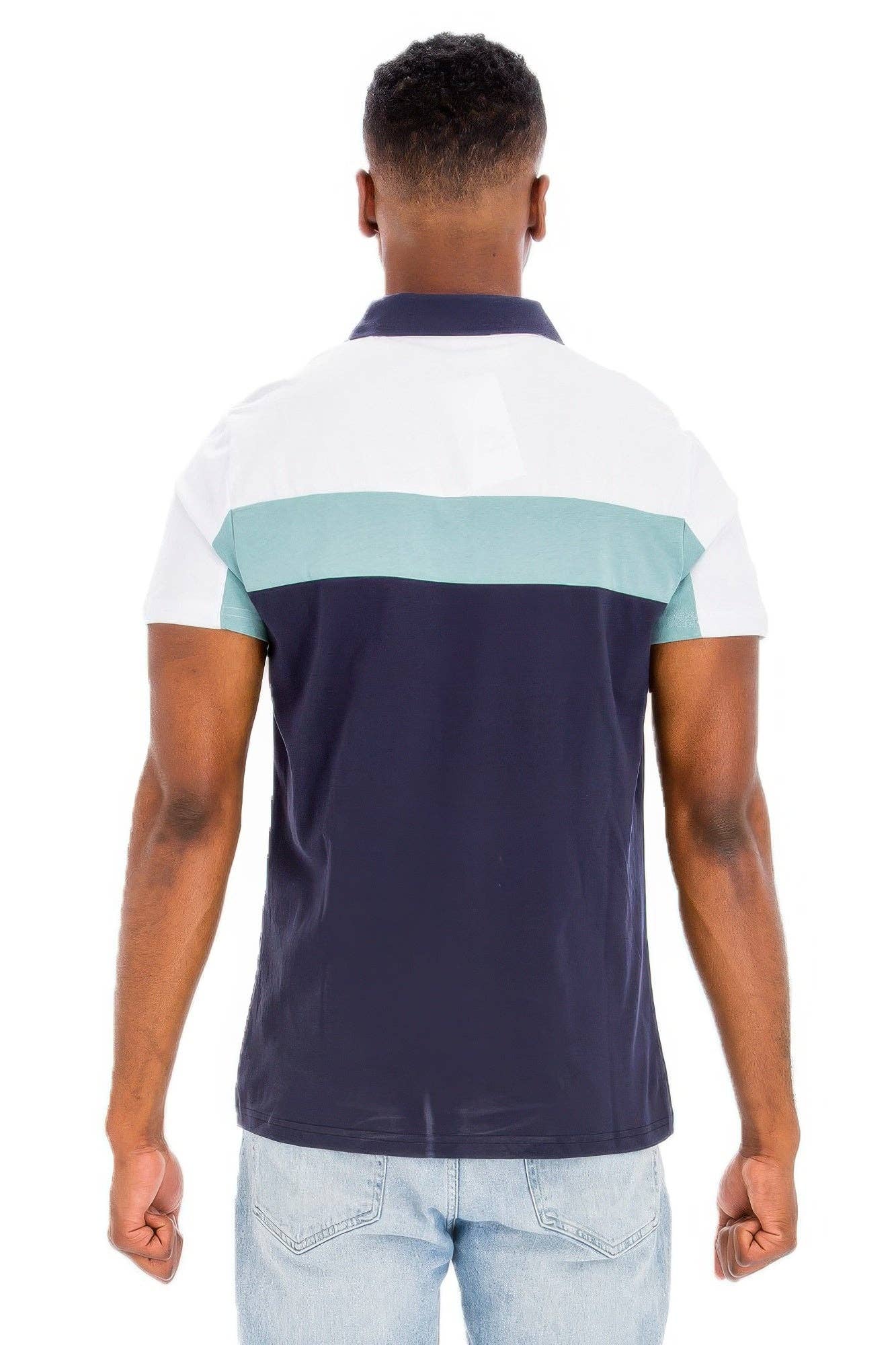 CC Wholesale Clothing - Wholesale Polo - Men's - Color Block Polo Short Sleeve7