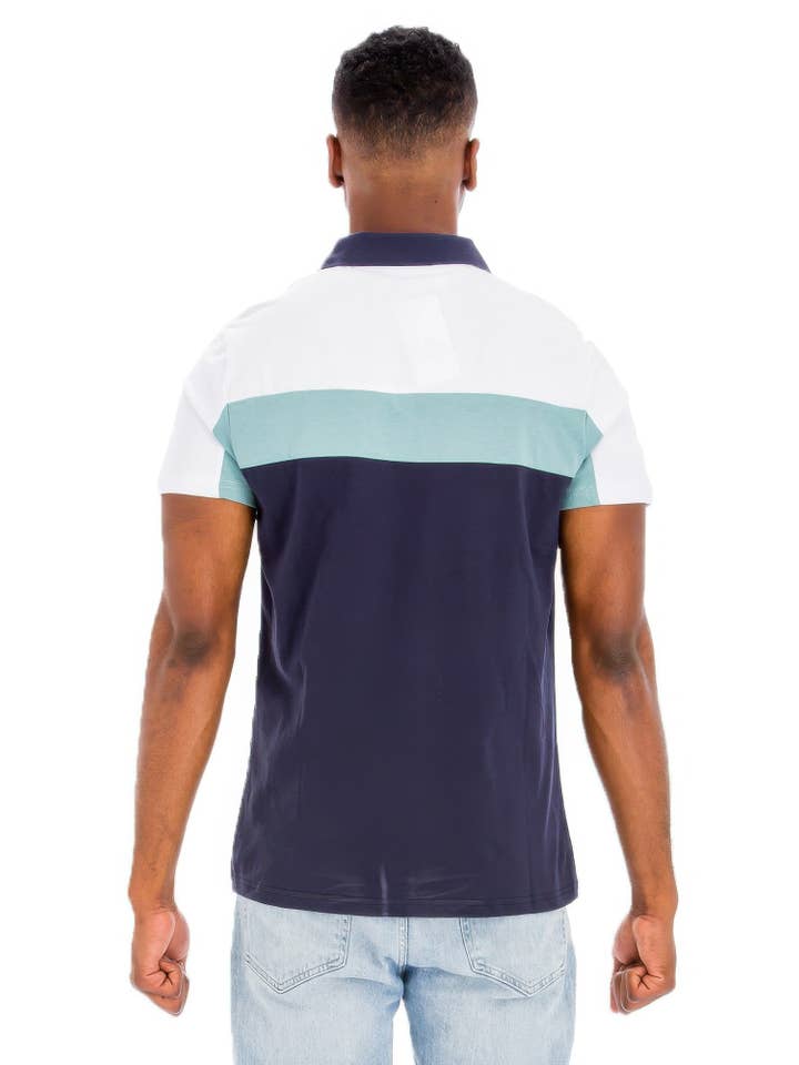 CC Wholesale Clothing - Wholesale Polo - Men's - Color Block Polo Short Sleeve7