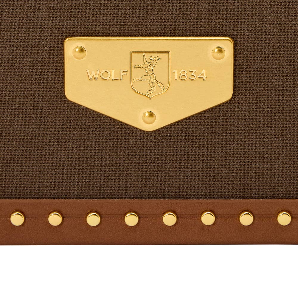 Khaki Ida Trunk Jewellery Box for wholesale on Faire6