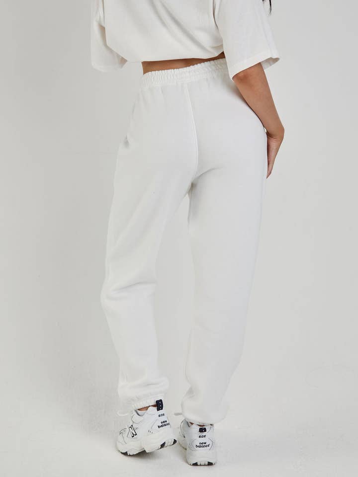 Six Stories - Vente Pantalon d'intérieur/de jogging – femme - Pantalon de survêtement Bride Statement - Blanc1