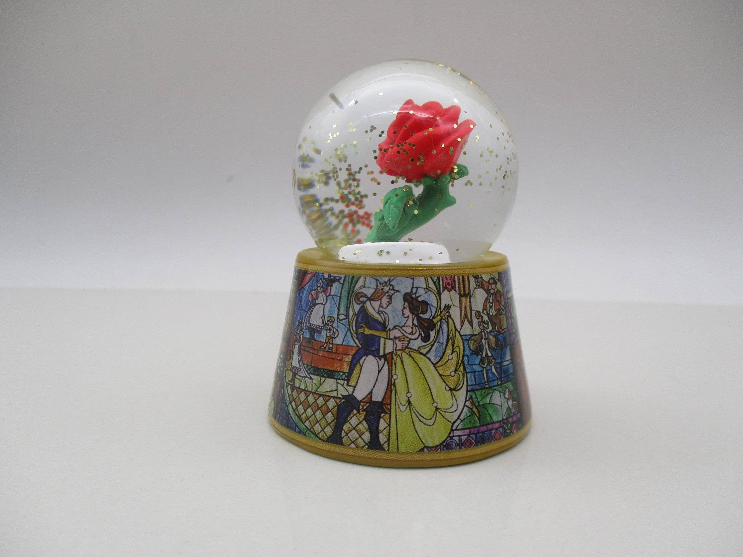 Silver Buffalo - Wholesale Snow Globe - Beauty & The Beast Rose Boxed 45mm Light Up Snow Globe1