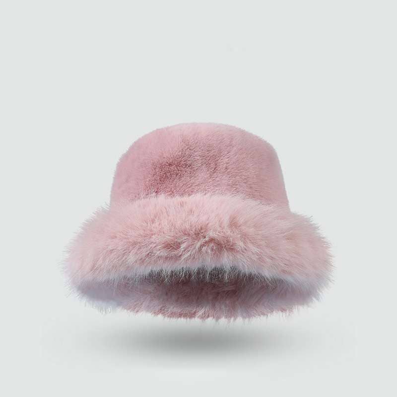 Crave by FW - Wholesale Bucket Hat - Women's - Plush Faux Fur Fluffy Bucket Hat8