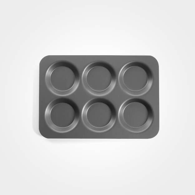 samuel groves – wholesale Baking dish – Mermaid Hard Anodised 6 Hole Yorkhire Pudding Tray8