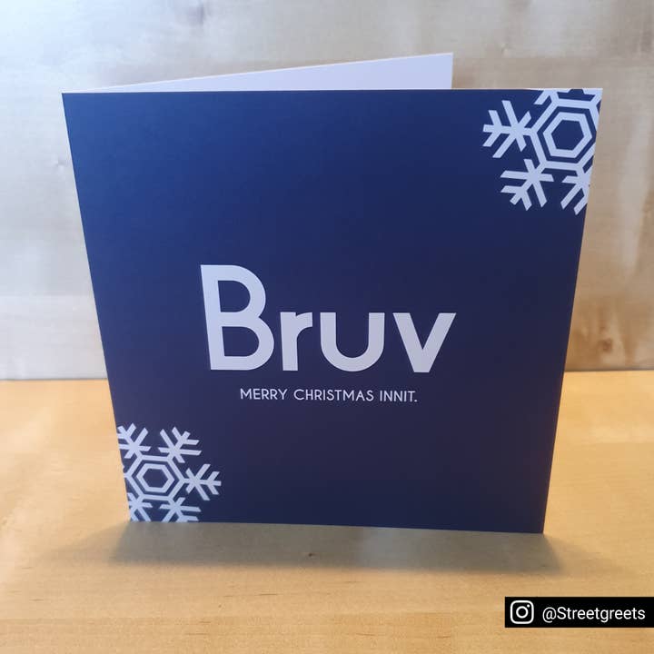 Bruv MC Card for wholesale by Streetgreets