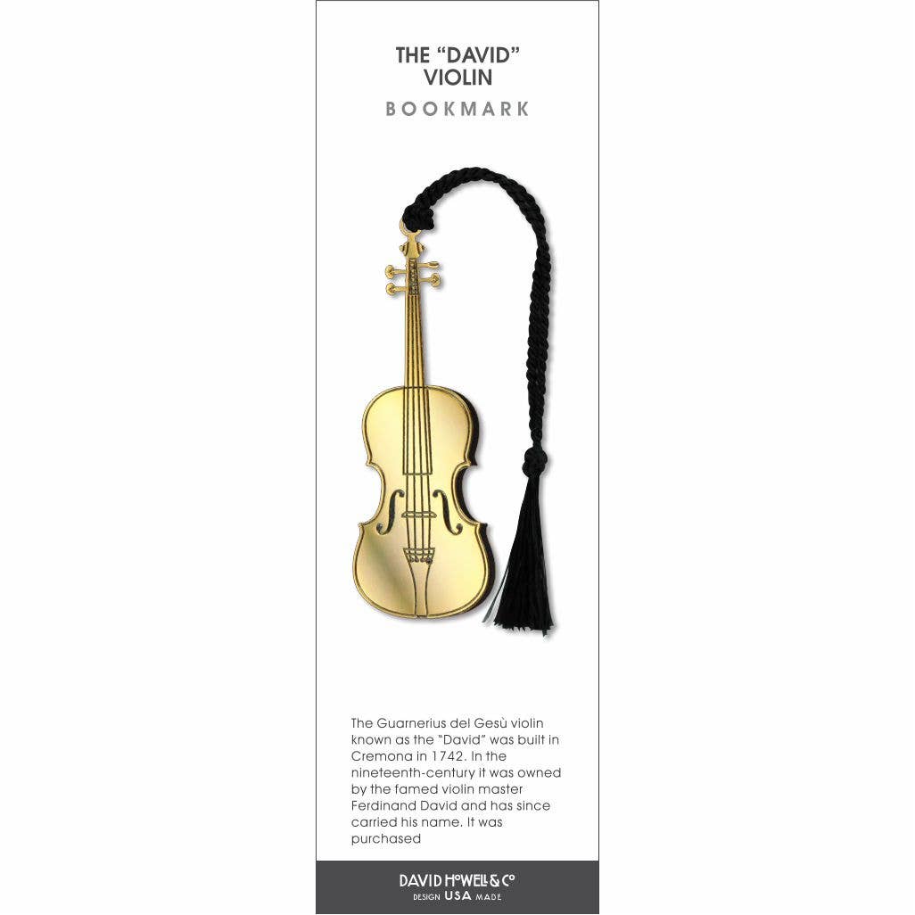David Howell and Company - Vente Marque-page - Le marque-page en métal "David" Violon, FABRIQUÉ aux É.-U.1