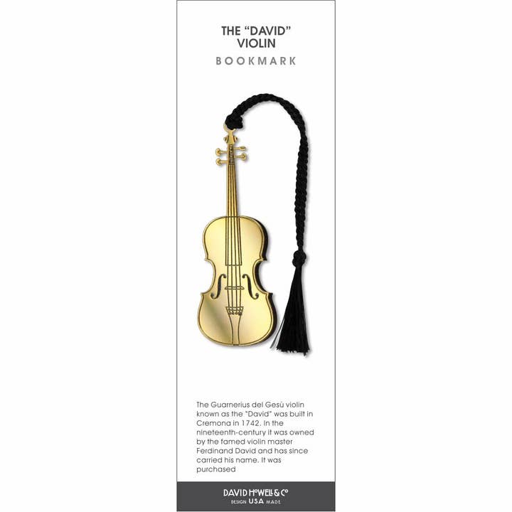 David Howell and Company - Vente Marque-page - Le marque-page en métal "David" Violon, FABRIQUÉ aux É.-U.1