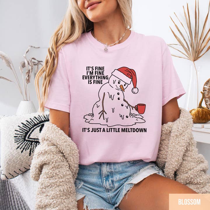 Glaime - Wholesale T-Shirt (Graphic) - Women's - Funny Comfort Colors Christmas Mental Health Shirt, Sweater2
