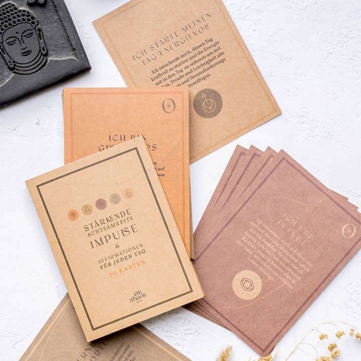 Oh Shanti – Großhandel Briefpapier-/Postkarten-Set – Oh Shanti Affirmationskarten