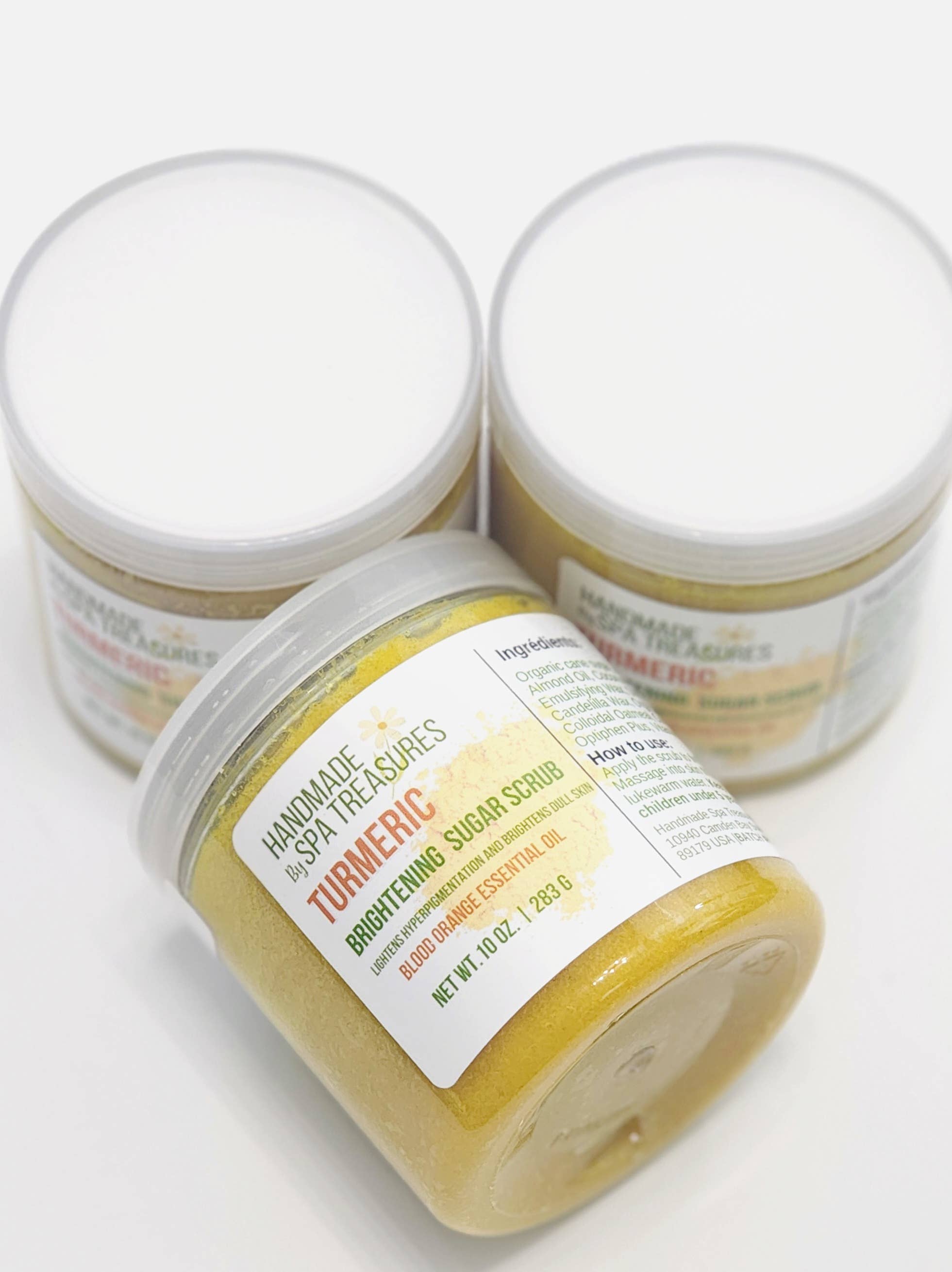 Spa Treasures - Wholesale Body Scrub/Exfoliant - Turmeric Brightening Sugar Scrub 4.5 oz.2
