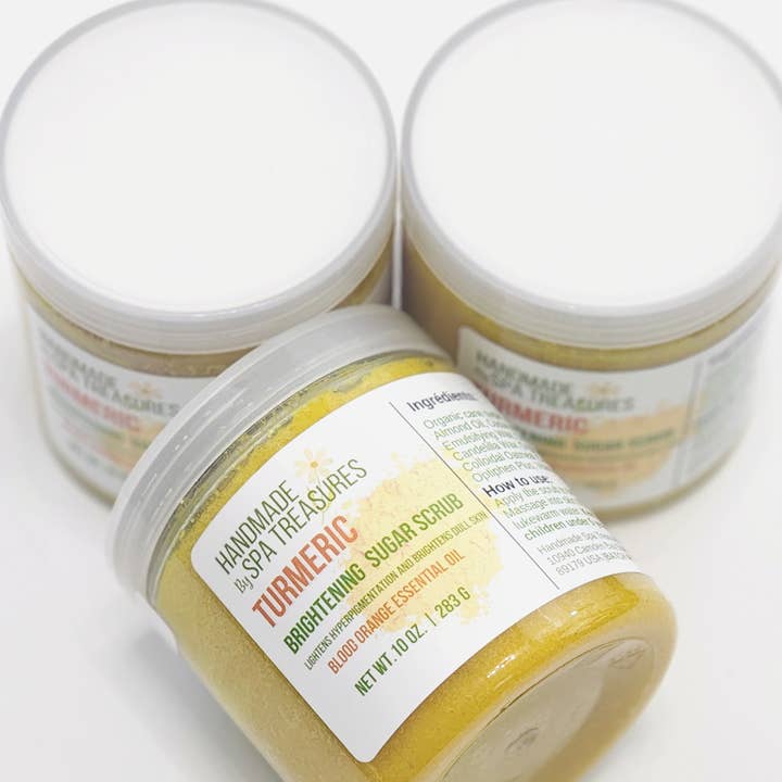 Spa Treasures – Engroshandel Bodyscrub/eksfolierende produkt – Turmeric lysnende sukkerskrubbe 127 g2