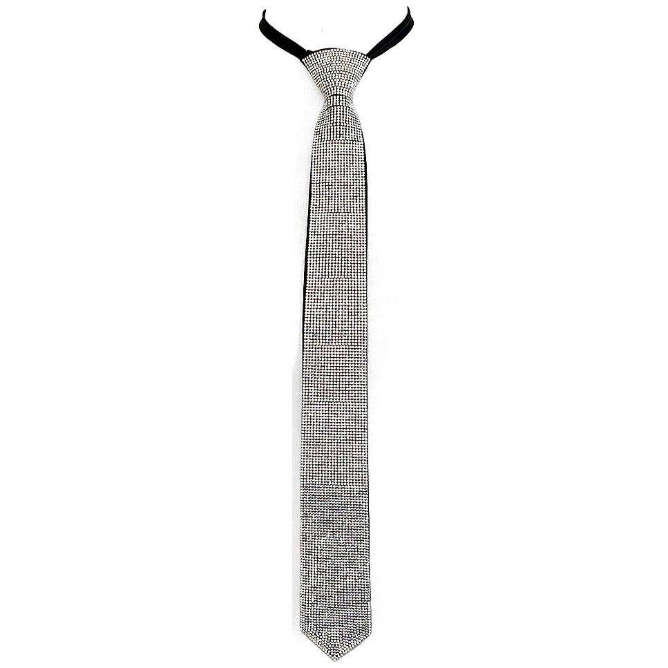 Diacly - Wholesale Choker/Collar - Long Dazzling Rhinestone Adjustable NeckTie Necklace0