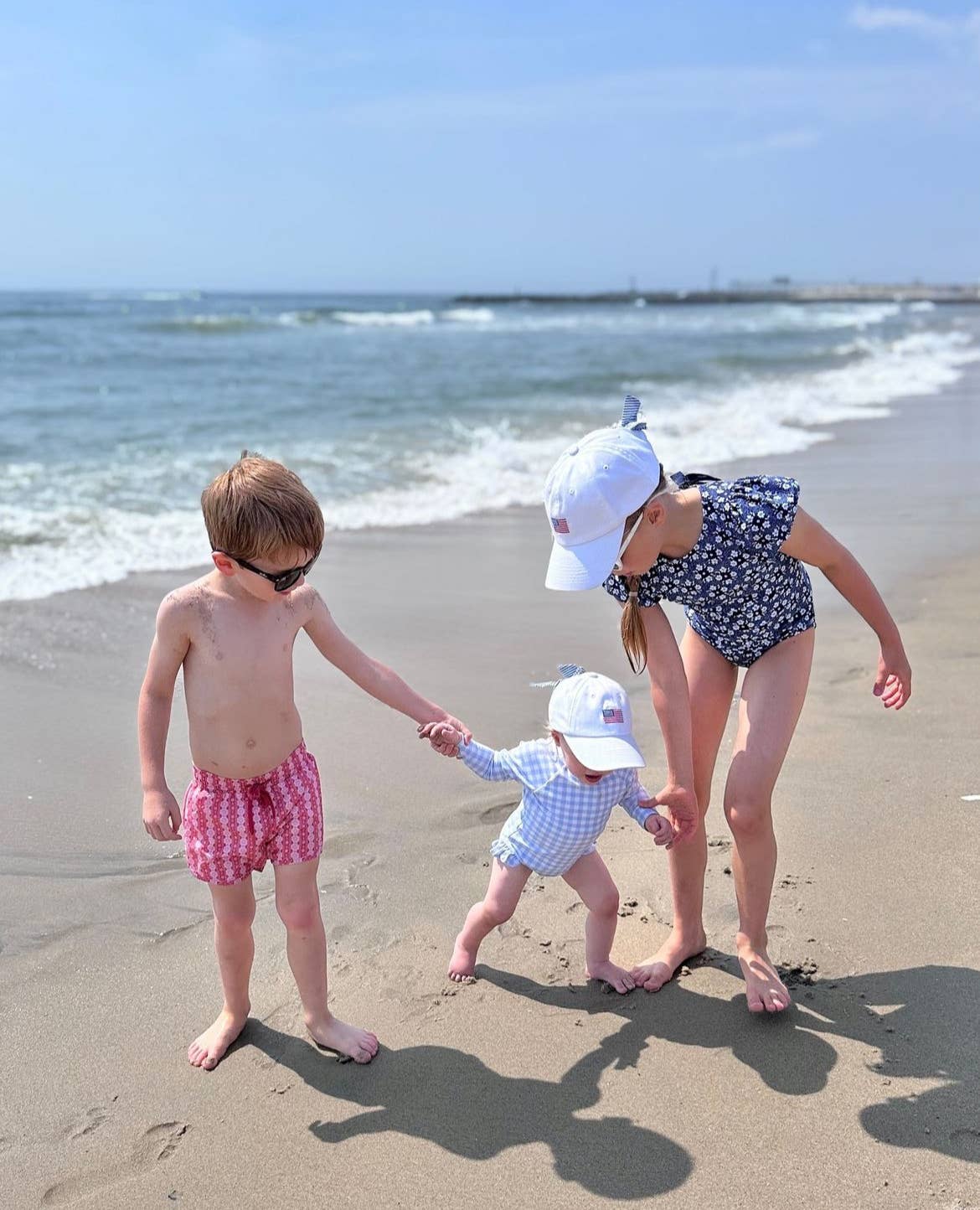 Bits & Bows - Vendita all'ingrosso Cappellino da baseball - Bambini - Cappello da Baseball con Fiocco Bandiera Americana (Neonato, Giovane, Junior)11