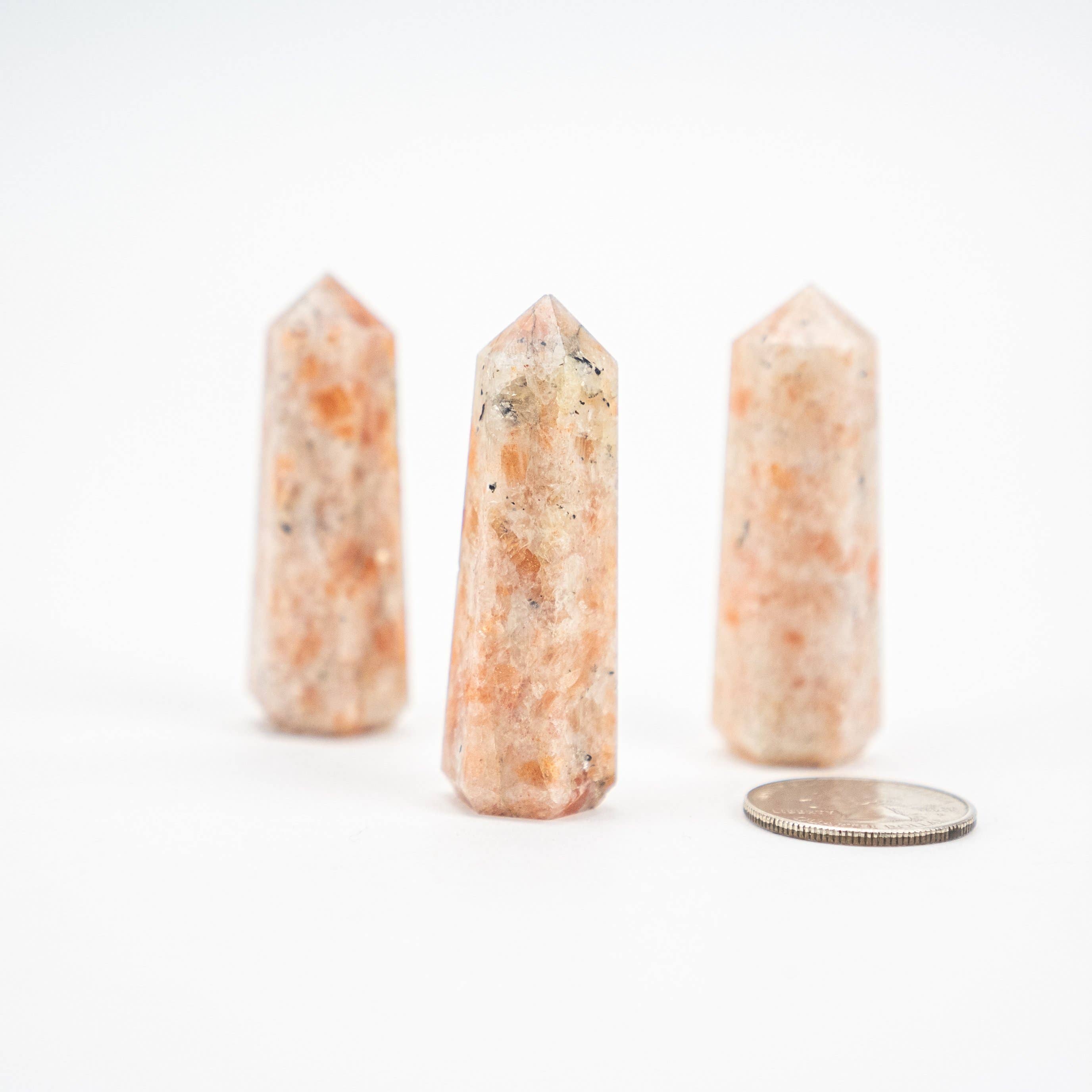 Pelham Grayson Rose - Wholesale Spiritual Stone/Crystal - Tapered Obelisk | Standing Point1