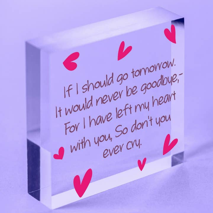 Placa conmemorativa de bloque acrílico A Whisper From Heaven para venta al por mayor de 2PersonalShop