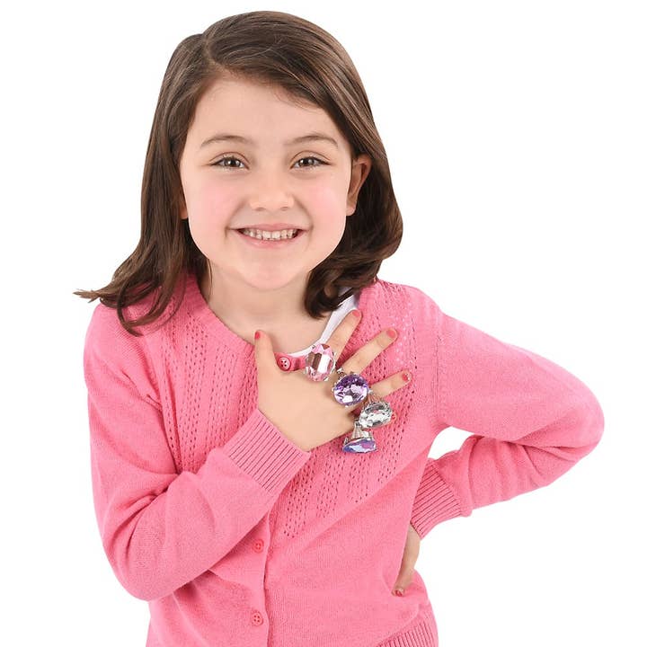 La Luna Bella - Toys - Wholesale Classic toy – Kids - GIANT FAUX DIAMOND RING 1" LLB kids toys3