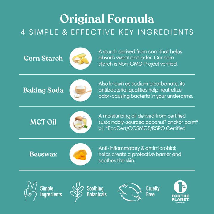 Humble Brands, Inc. - Wholesale Deodorant - Unisex - Lemongrass & Sage Original Deodorant