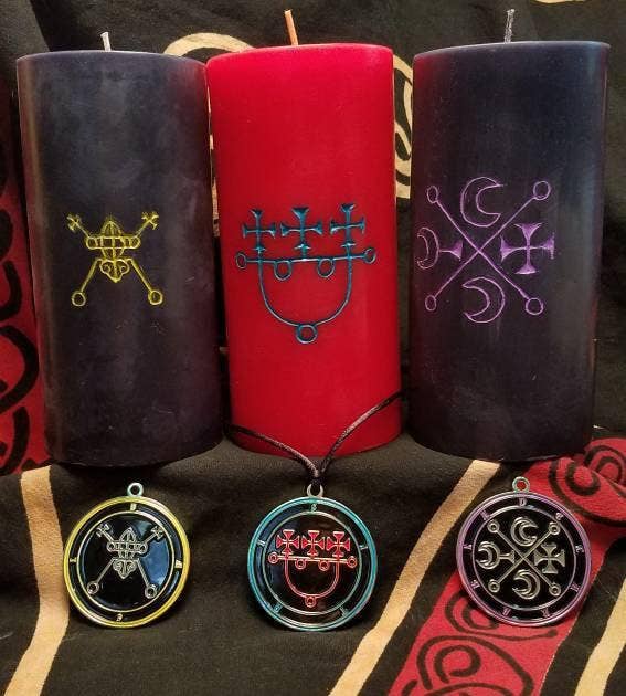 Goetic Impressions - Wholesale Votive Candle - Custom Goetia Demon Sigil Candle4