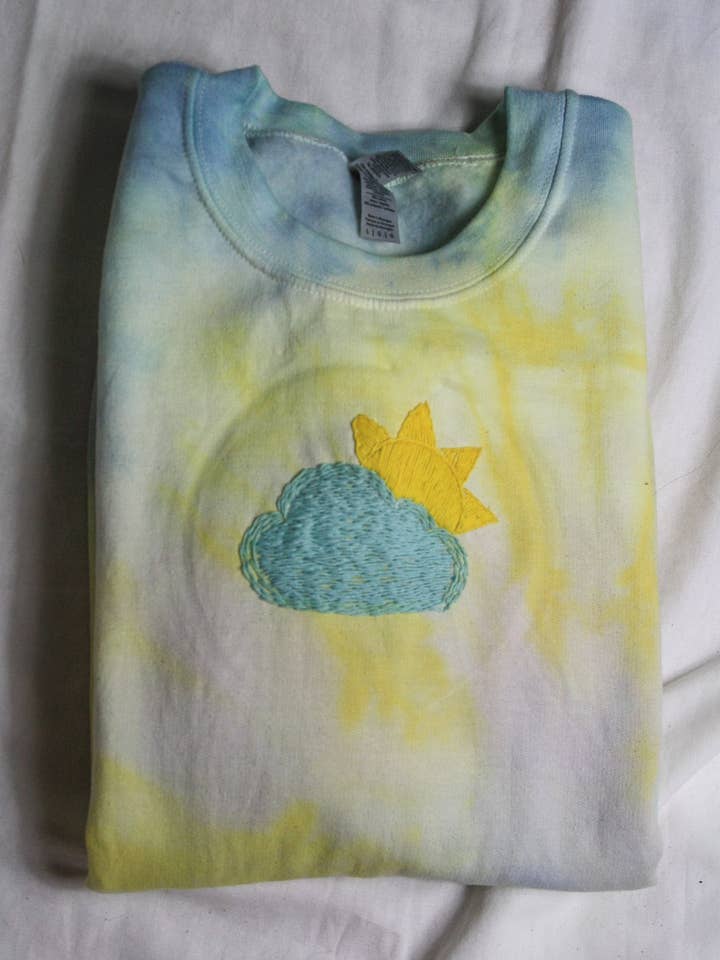 Partly Cloudy Sweatshirt (LG39) for wholesale by Hearts Undone