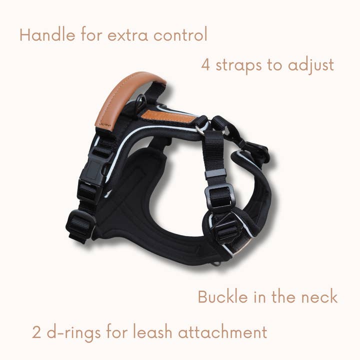 Collarfull - Wholesale Pet Harness - Dog - Terrain Trails Pro Dog Harness - Black6