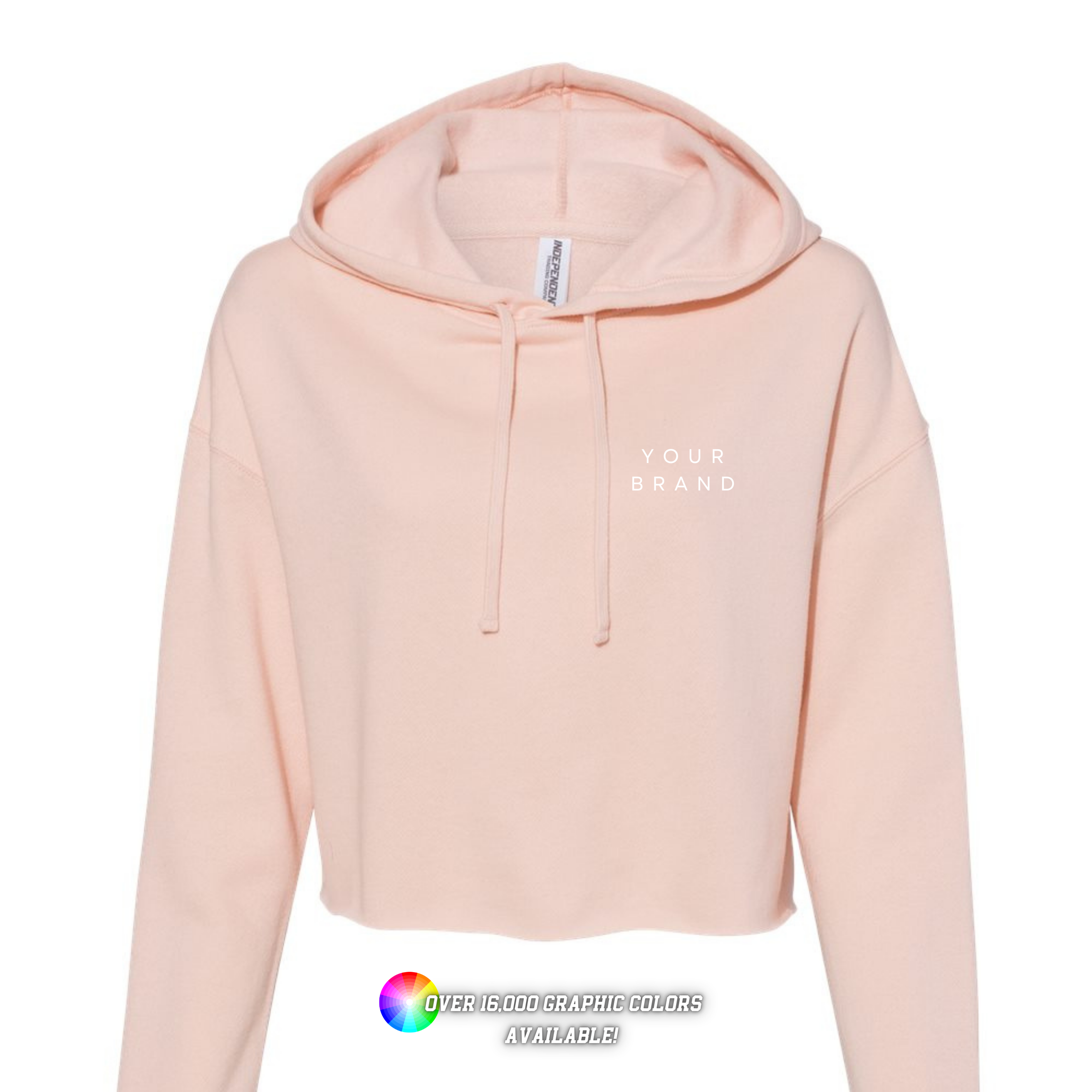 Faith & Life Christian Brands – Engroshandel Grafisk Sweatshirt - Dame – Skræddersyet mærket logo atletisk kort hættetrøje spirit wear1