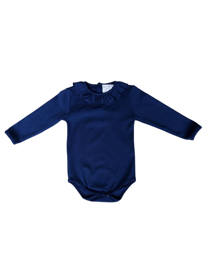 Claire Navy Onesie for wholesale by Maddie & Connor Co.