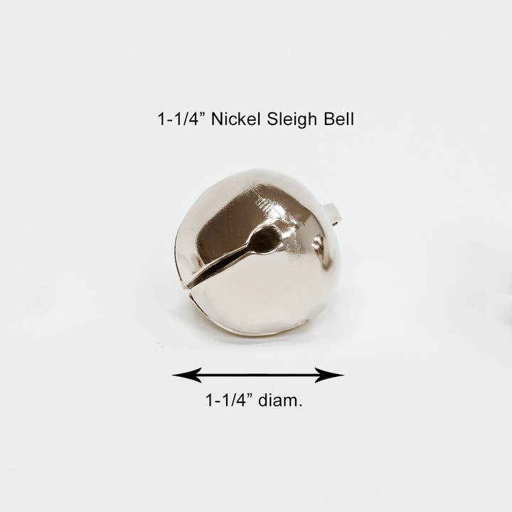 Bevin Bells - Wholesale Ornament - Sleigh Bell – Nickel Plated3
