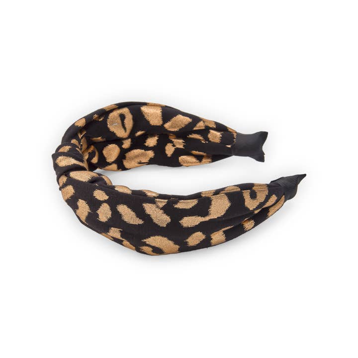 tuc tuc – Großhandel Haarschmuck-Set – Kinder – Mädchen-Stirnband mit goldenem Leopardenmuster