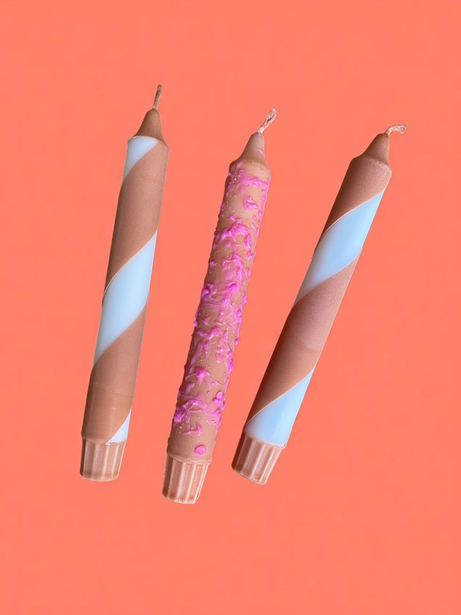 Kupkup HB. - Fi Design Studio Co. - Wholesale Pillar Candle - Joyful Glow | Chocolate Cake Tapper Candle | 2.3x20 cm 8