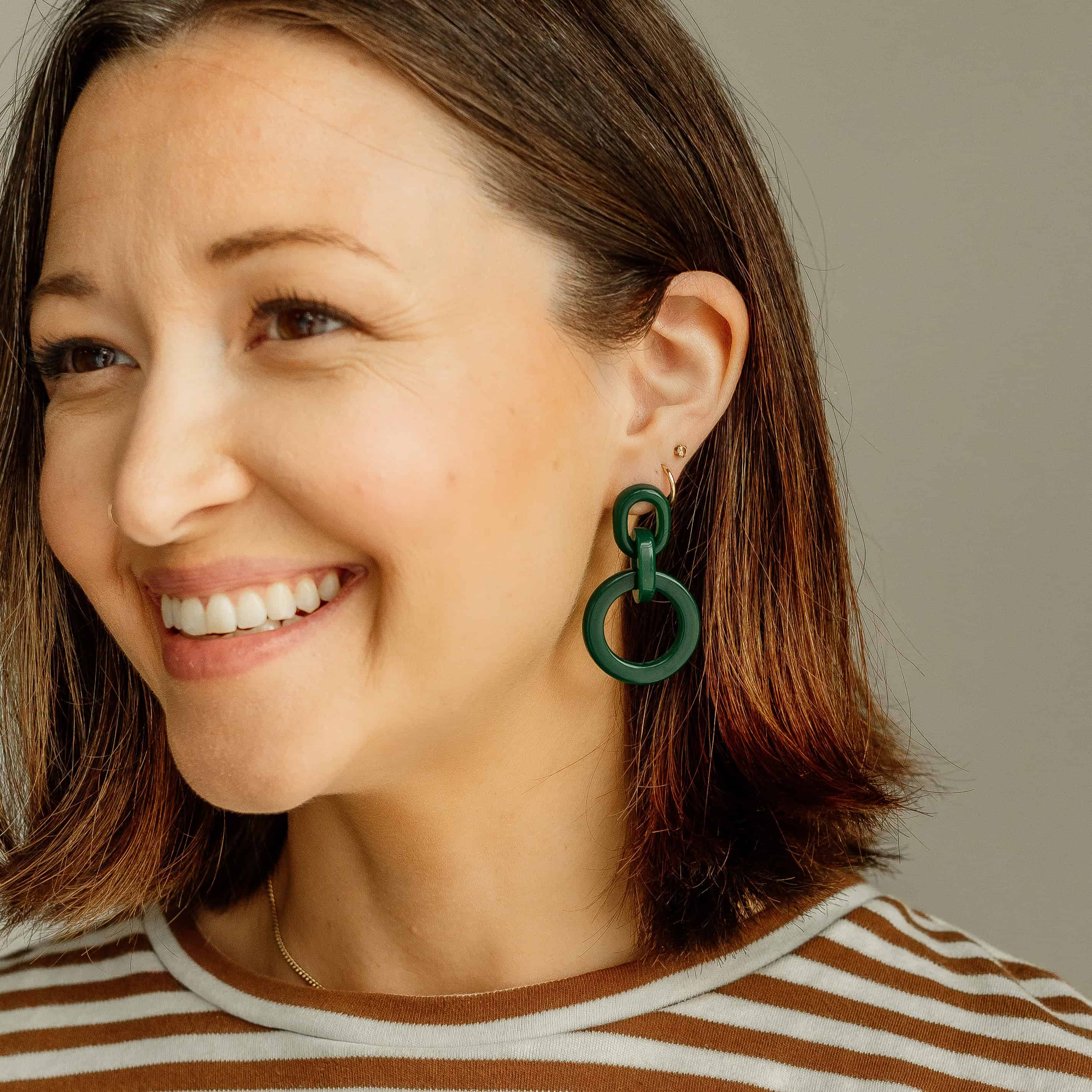 Sela Designs - Wholesale Dangle Earrings - Green Hali Earrings3