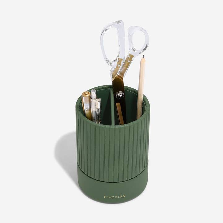 Stackers – wholesale Desk organiser – Desk Stationery Pot- Emerald0