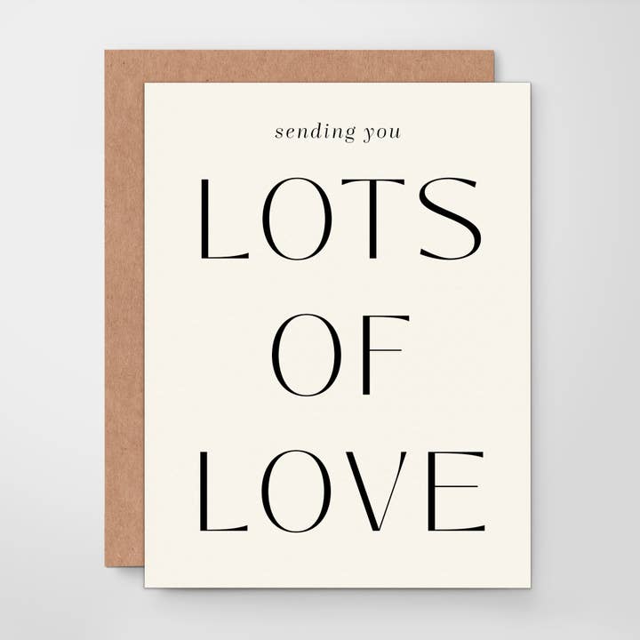 Schattige Liefdeskaart - Veel Liefde voor wholesale door Assar