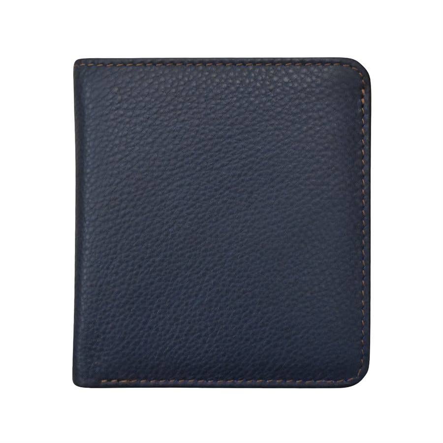 ili New York - Wholesale Wallet - Men's - 7831 Leather Bi-Fold Mini Wallet Two Tone17