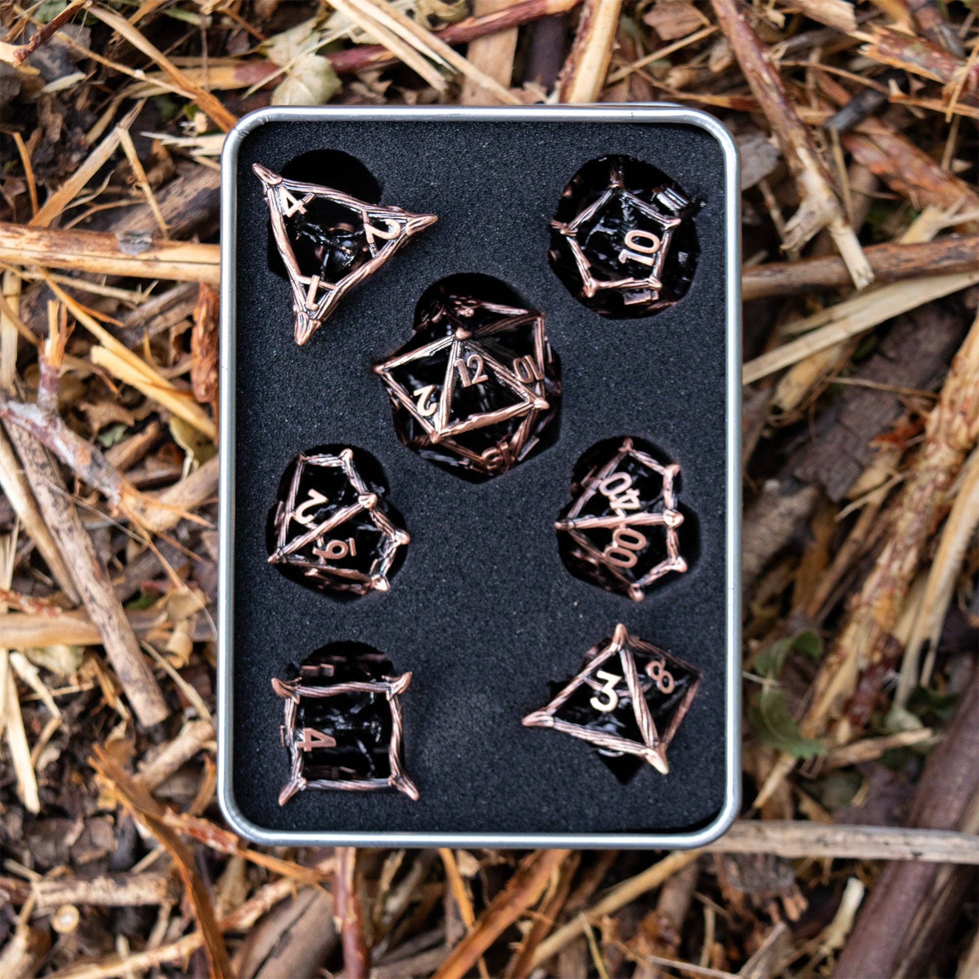 Game Master Dice - Wholesale Dice - Ironwood Hollow Metal Dice Set