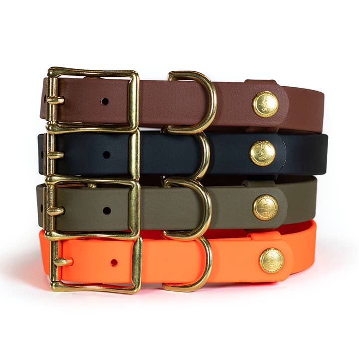 Upland & Downstream Owasco Biothane Collar for wholesale by Auburn Leathercrafters